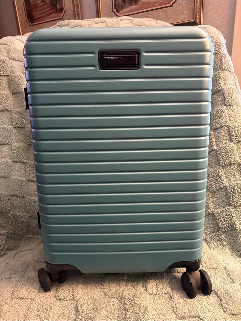 Triforce Seafoam Blue Hardside Carry-On Travel Bag
